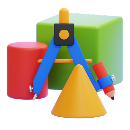 Geometria  3D Icon