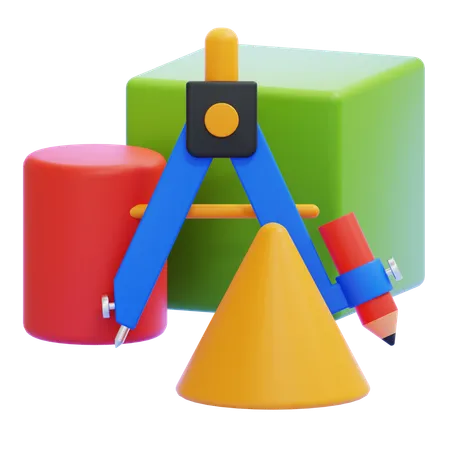 Geometria  3D Icon