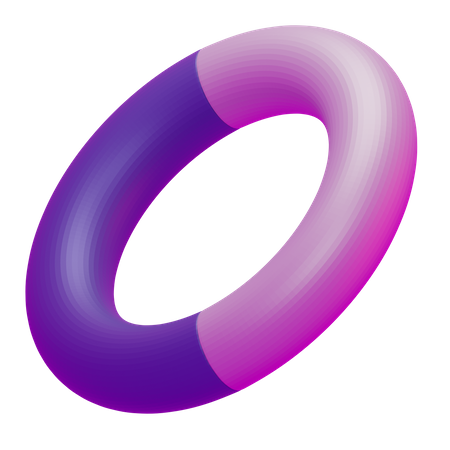Geometría básica del donut  3D Icon