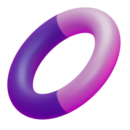 Geometría básica del donut  3D Icon