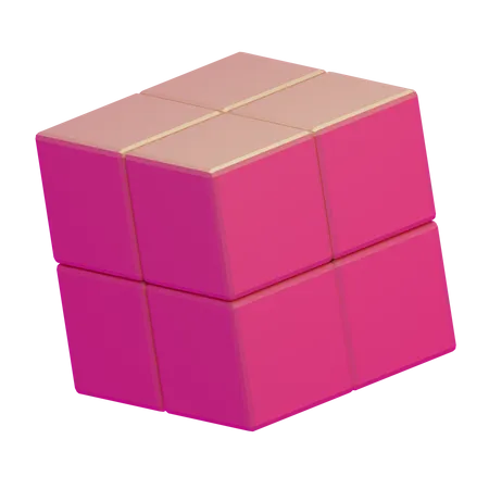 Geometría básica del cubo  3D Icon