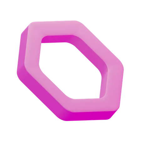 Geometría básica hexagonal  3D Icon