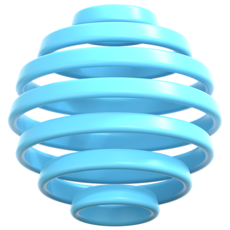 Geometria espiral leve  3D Icon