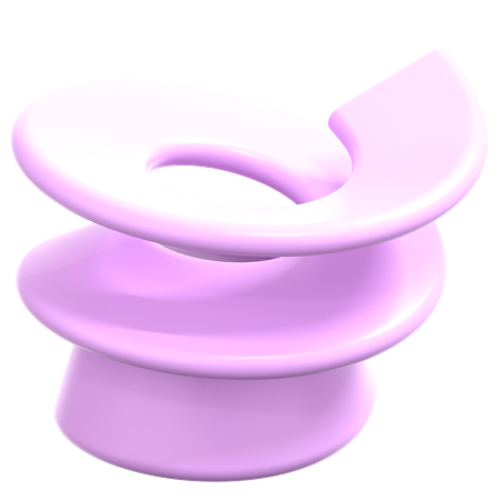 Geometria espiral leve  3D Icon