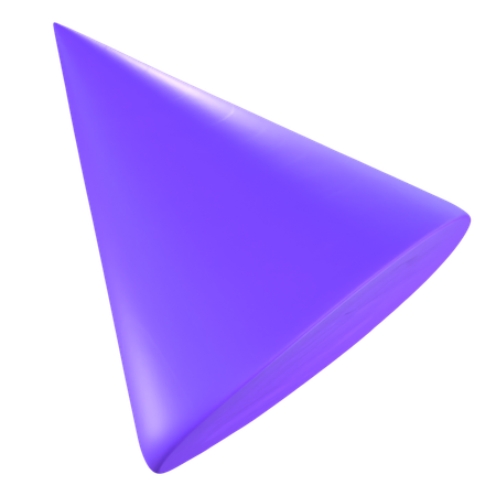 幾何学的な円錐  3D Icon
