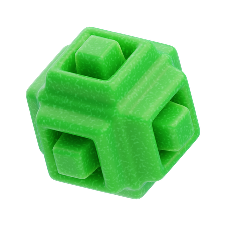 Geometric Core  3D Icon