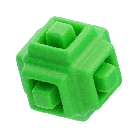 Geometric Core  3D Icon