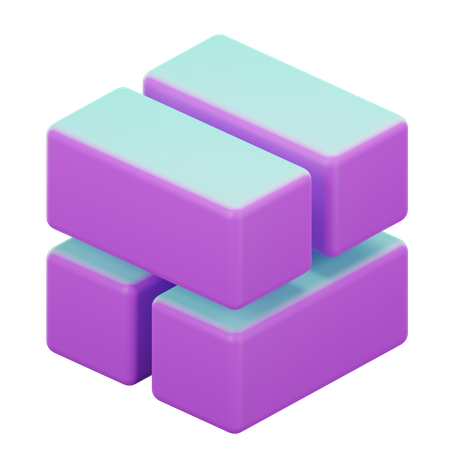 Geometric Cube  3D Icon