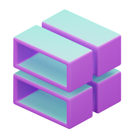 Geometric Cube  3D Icon