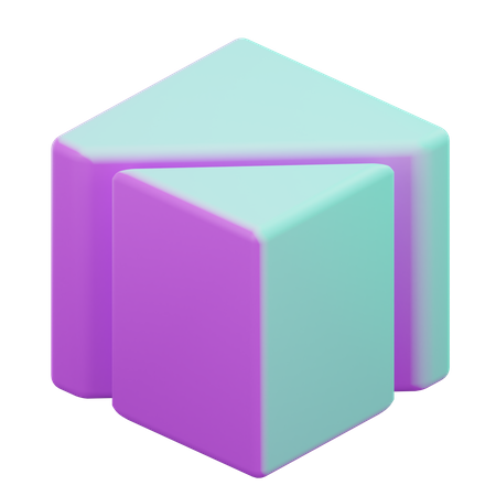 Geometric Cube  3D Icon