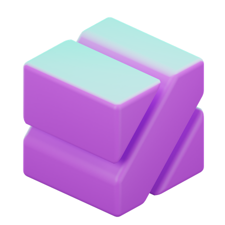 Geometric Cube  3D Icon