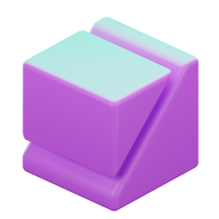 Geometric Cube  3D Icon