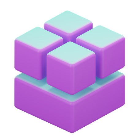 Geometric Cube  3D Icon