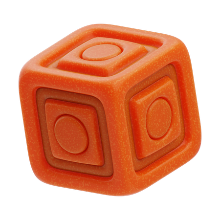 Geometric Dice  3D Icon