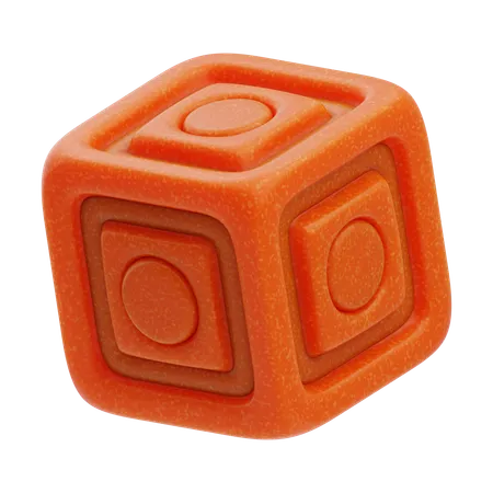 Geometric Dice  3D Icon