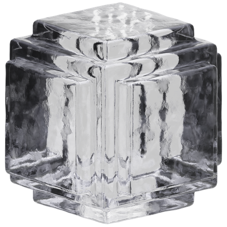 Geometric Ice Cube  3D Icon