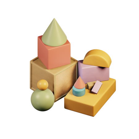 Geometric Shape  3D Icon
