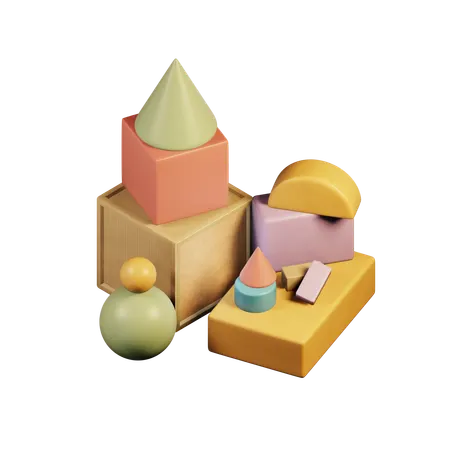 Geometric Shape  3D Icon