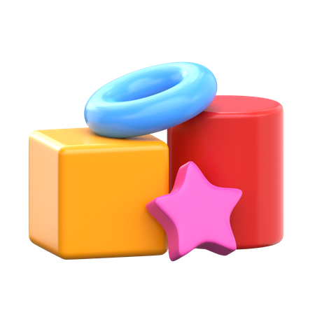 Geometric Shape Toys  3D Icon