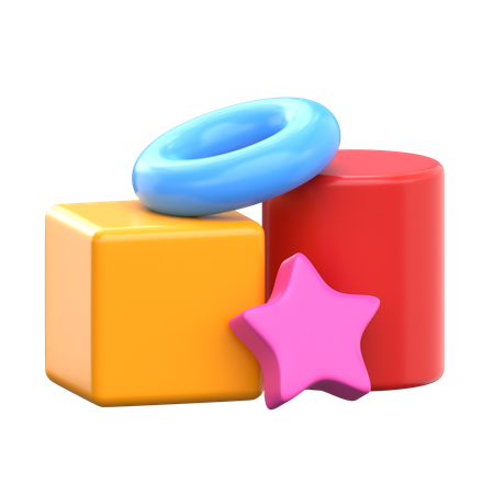 Geometric Shape Toys  3D Icon