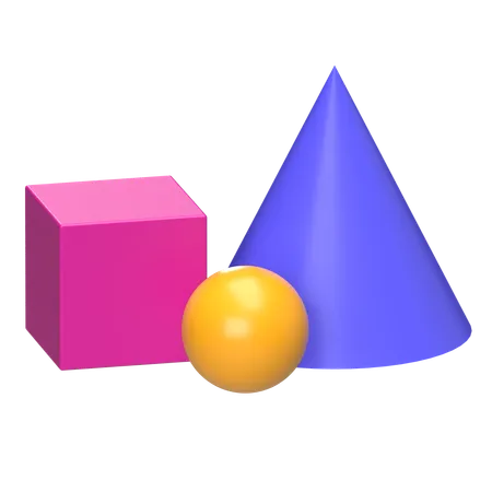 幾何学的形状  3D Icon