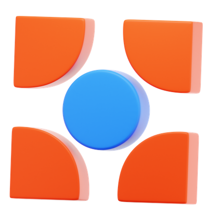 Geometric Shapes  3D Icon