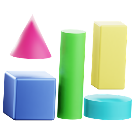 Geometric Shapes  3D Icon