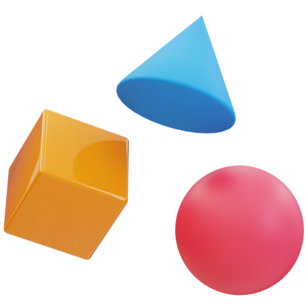 Geometric Shapes  3D Icon