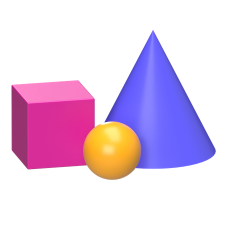 Geometric Shapes  3D Icon