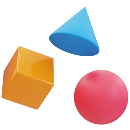 Geometric Shapes  3D Icon