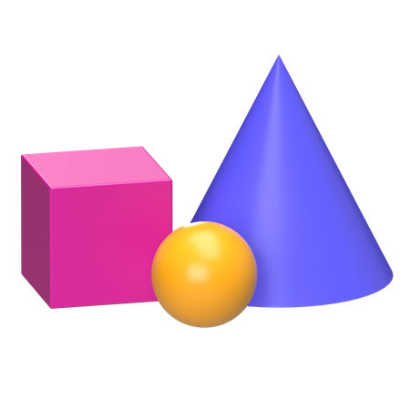 Geometric Shapes  3D Icon