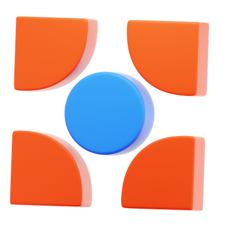 Geometric Shapes  3D Icon