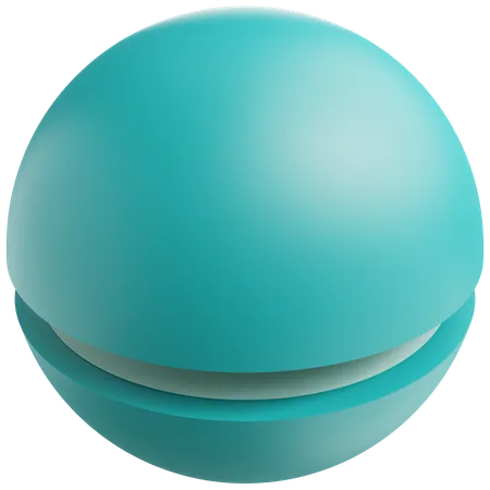 3 D Sphere With Isolated Background 3D Icon