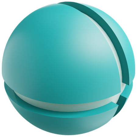 Geometric Sphere  3D Icon