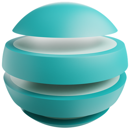 Geometric Sphere  3D Icon