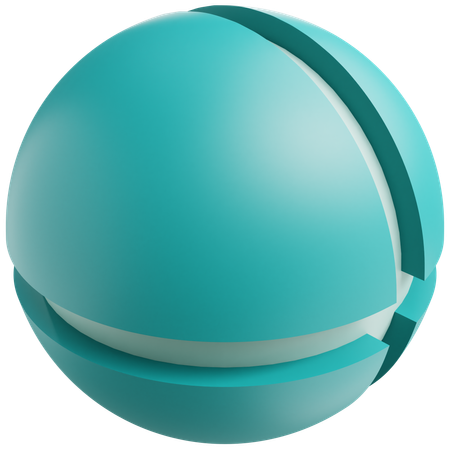 Geometric Sphere  3D Icon