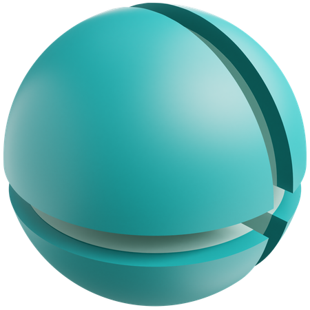 Geometric Sphere  3D Icon