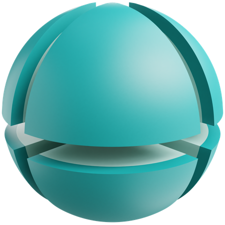 Geometric Sphere  3D Icon