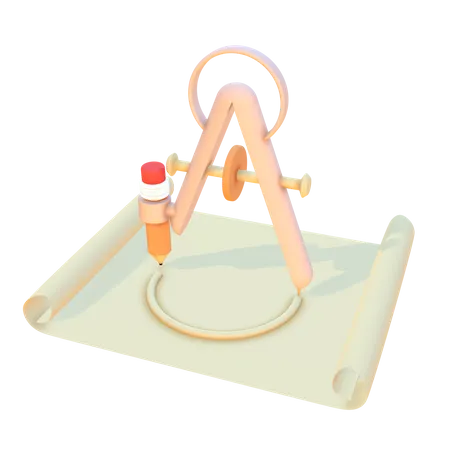 Geometric Tool  3D Illustration