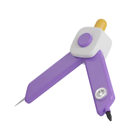 Roundabout Rollerball Pen Icons Minimal 3 D Illustration School Education 3D Icon