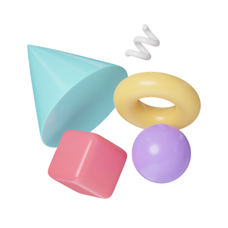 Geometrical Figures  3D Icon