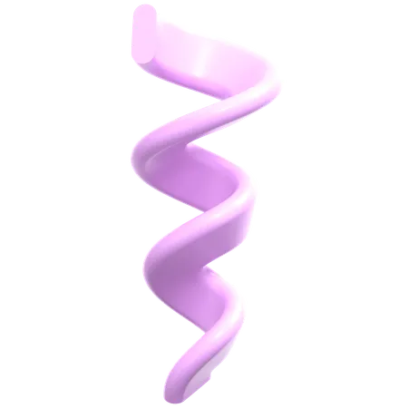 Géométrie spirale légère  3D Icon