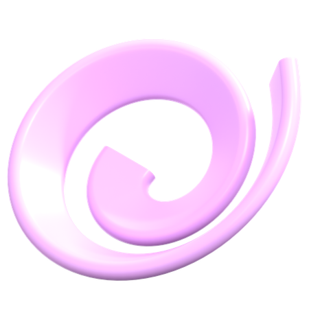 Géométrie spirale légère  3D Icon