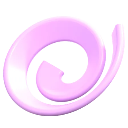 Géométrie spirale légère  3D Icon