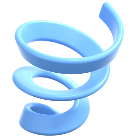 Géométrie spirale légère  3D Icon