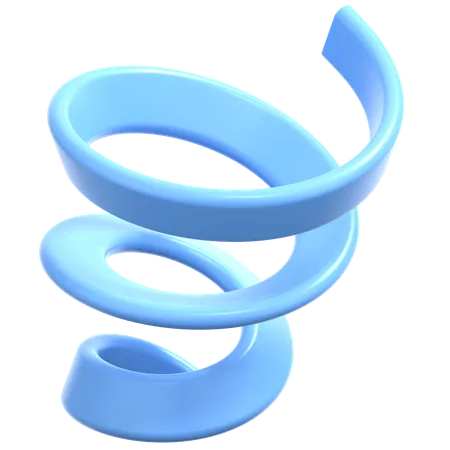 Géométrie spirale légère  3D Icon