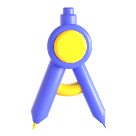 Geometrie Kompass  3D Icon