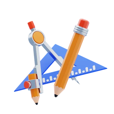 Geometriewerkzeuge  3D Icon