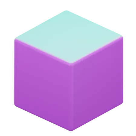 Geometrischer 3D-Würfel  3D Icon