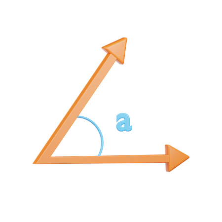 Geometrischer Winkel  3D Icon